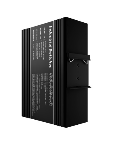 SWITCH POE MARCA BLANCA - MONTAJE EN CARRIL DIN - 8 PUERTOS GIGABIT + 2 SFP GIGABIT - 90W PUERTOS 1 Y 2 / 30W PUERTO 3-8 / MÁXIM