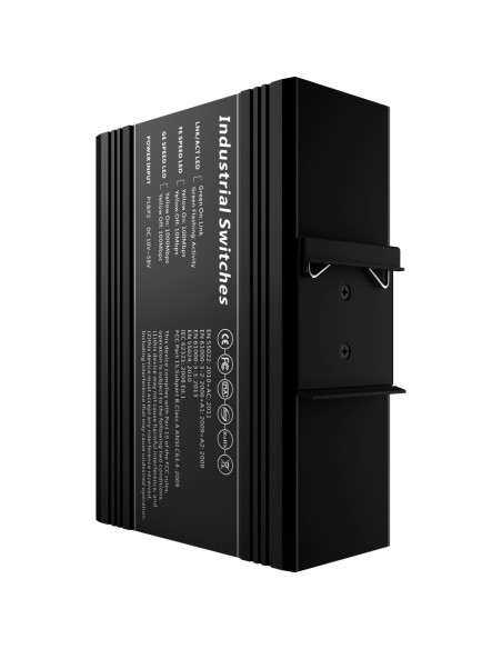 SWITCH POE MARCA BLANCA - MONTAJE EN CARRIL DIN - 8 PUERTOS GIGABIT + 2 SFP GIGABIT - 90W PUERTOS 1 Y 2 / 30W PUERTO 3-8 / MÁXIM