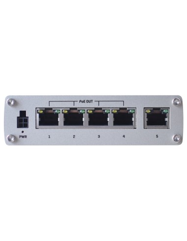 TELTONIKA SWITCH POE NO GESTIONABLE INDUSTRIAL - 5 PUERTOS ETHERNET RJ45 GIGABIT - 4 PUERTOS ETHERNET POE+ 802.3AF/AT - HASTA 30