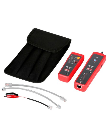 TESTER DE CABLES - COMPROBACIÓN DE ESTADO CABLES RJ45/RJ11 - INDICADOR LUMINOSO DE POTENCIA DE SEÑAL - LOCALIZADOR DE CABLE ROTO