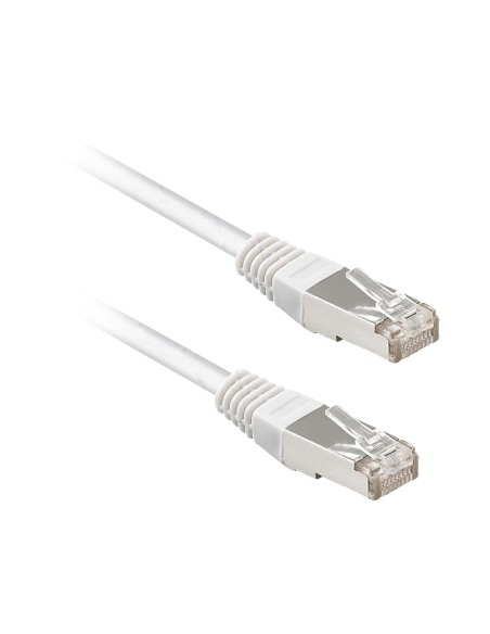 CABLE UTP SAFIRE - ETHERNET - CONECTORES RJ45 - CATEGORÍA 5E - 1 M - COLOR BLANCO