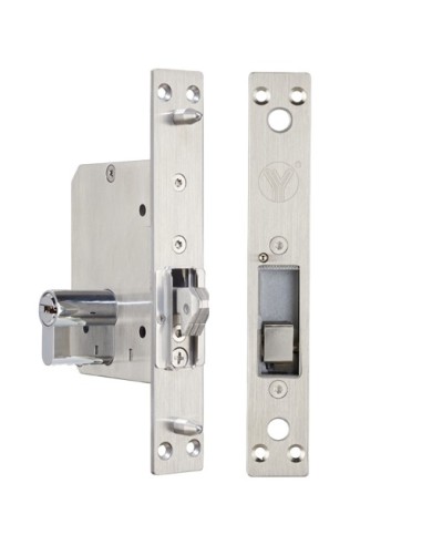 ELECTROMECHANICAL SAFETY LOCK - FAIL SECURE (NO) APERTURE MODE - HOLDING FORCE 800 KG | DOOR SENSOR - COMPATIBLE WITH SLIDING D