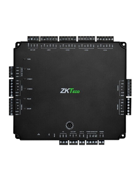 CONTROLADORA DE ACCESO POE - ACCESO POR TARJETA O CONTRASEÑA - TCP/IP | CONEXIÓN CON CONTROLADORA ESCLAVA - 4 LECTORES POR WIEGA