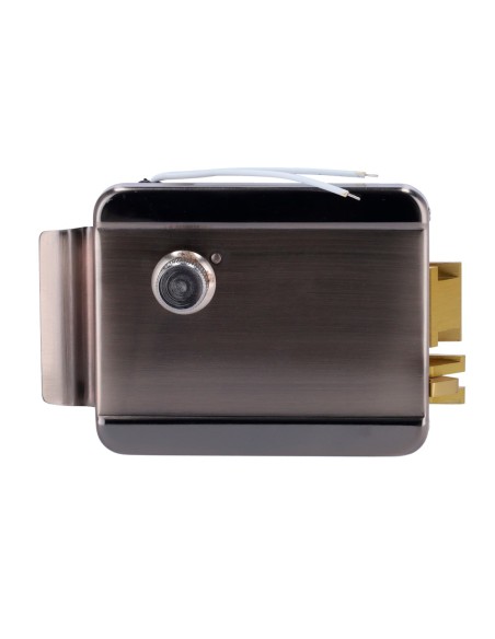 CERRADURA DE SUPERFICIE ELECTROMECÁNICA - MODO APERTURA FAIL SAFE (NC) - LED DE ESTADO - AUTOCIERRE PROGRAMABLE - APERTURA A IZQ