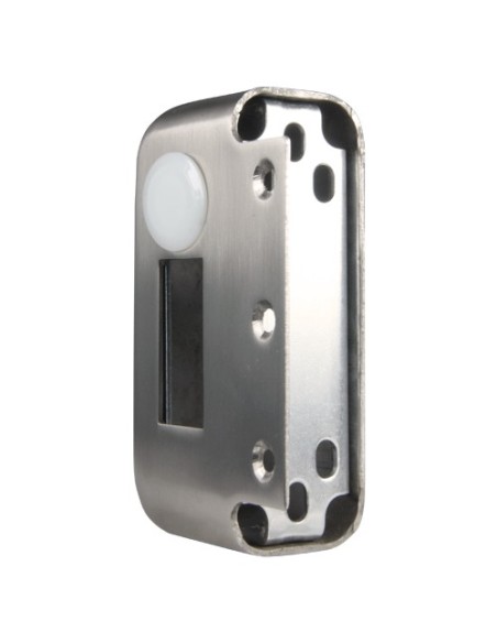 CERRADURA DE SUPERFICIE ELECTROMECÁNICA - MODO APERTURA FAIL SECURE (NO) - APTA PARA INSTALACIÓN SIN CAJEAR - LED DE ESTADO - AU