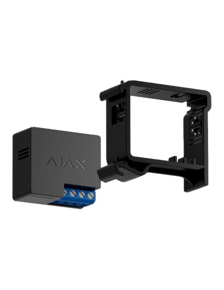 SOPORTE PARA CARRILES DIN - COMPATIBLE CON AJ-RELAY - COMPATIBLE CON AJ-WALLSWITCH - COLOR NEGRO