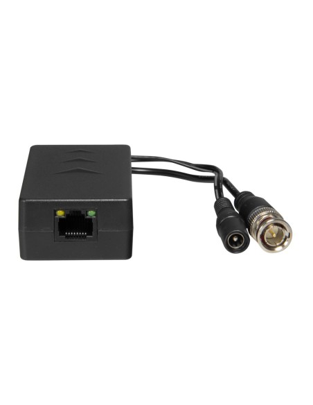 TRANSCEPTOR PASIVO POR PAR TRENZADO - OPTIMIZADO PARA HDTVI, HDCVI Y AHD - 1 CANAL DE VÍDEO Y ALIMENTACIÓN - CONECTOR RJ45 (UTP)