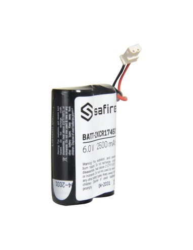 SAFIRE - PACK DE PILAS CR17450 / 4/5A / CR8L - EN RETRÁCTIL CON CONECTOR MOLEX 5284 - VOLTAJE 6 V / LITIO - CAPACIDAD NOMINAL 25