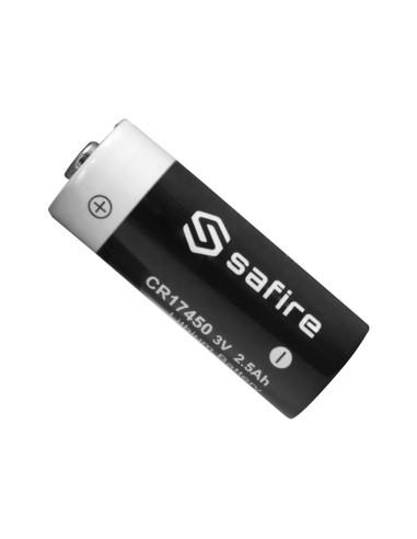 SAFIRE - PILA CR17450 / 4/5A / CR8L - LITIO - VOLTAJE 3 V - CAPACIDAD NOMINAL 2500 MAH - COMPATIBLE CON DETECTORES VISONIC PG899