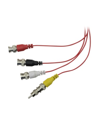 CONECTOR - BNC HEMBRA - RCA MACHO - 35 MM (FO) - 10 MM (AN) - 5 G