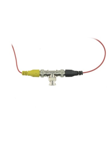 CONECTOR SAFIRE DERIVADOR TIPO &QUOT;T&QUOT; - BNC MACHO - 2 BNC HEMBRA - 30 MM (FO) - 10 MM (AN) - 10 G