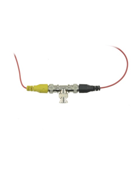CONECTOR SAFIRE DERIVADOR TIPO &QUOT;T&QUOT; - BNC MACHO - 2 BNC HEMBRA - 30 MM (FO) - 10 MM (AN) - 10 G