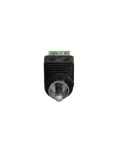 CONECTOR SAFIRE - RCA MACHO - SALIDA +/ DE 2 TERMINALES - 36 MM (FO) - 13 MM (AN) - 5 G