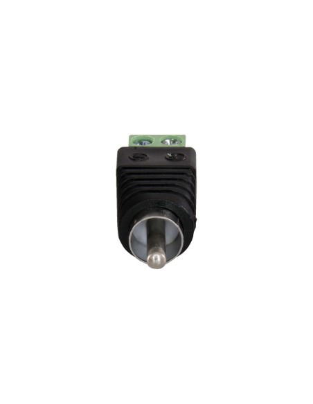 CONECTOR SAFIRE - RCA MACHO - SALIDA +/ DE 2 TERMINALES - 36 MM (FO) - 13 MM (AN) - 5 G