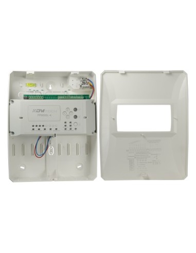 CENTRAL CONVENCIONAL DE 4 ZONAS - 2 SALIDA DE SIRENA - 2 SALIDAS DE ALARMA Y FALLO Y 2 SALIDAS DE RELÉ CONFIGURABLES - SALIDA PA