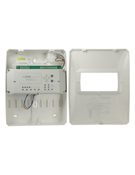 CENTRAL CONVENCIONAL DE 4 ZONAS - 2 SALIDA DE SIRENA - 2 SALIDAS DE ALARMA Y FALLO Y 2 SALIDAS DE RELÉ CONFIGURABLES - SALIDA PA