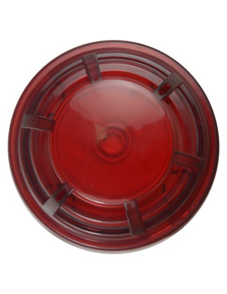 DMTECH - SIRÈNE D'INCENDIE INTÉRIEURE CÂBLÉE - PUISSANCE SONORE 96 DB A 1 M - FLASH LED - BASE BASSE POUR UNE INSTALLATION FACI