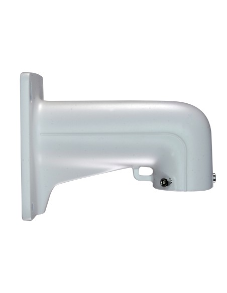 WALL BRACKET - FOR DOME CAMERAS - VALID FOR EXTERIOR USE - WHITE COLOUR - COMPATIBLE WITH HIWATCH HIKVISION - CABLE PASS