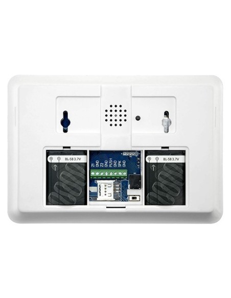 KIT DE ALARMA DOMÉSTICA - PANEL TÁCTIL CON MÓDULO GSM - ENVÍO DE ALERTAS POR SMS Y LLAMADA - DETECTOR PIR VOLUMÉTRICO - 2 CONTAC