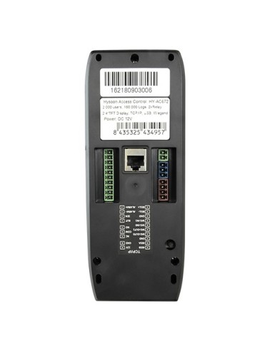 CONTROL DE ACCESOS AUTÓNOMO HYSOON - HUELLAS DACTILARES Y TECLADO - 2.000 GRABACIONES / 160.000 REGISTROS - TCP/IP, RS485, Y WIE