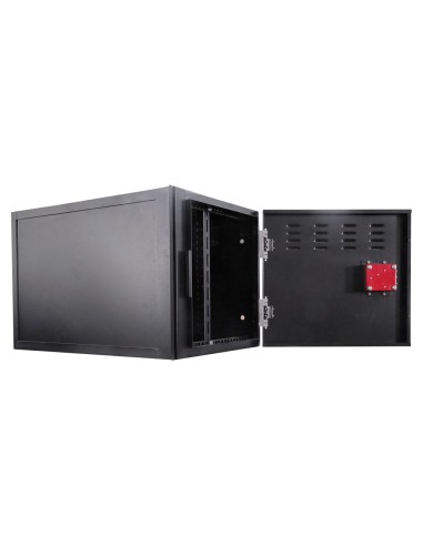 CAJA METÁLICA CERRADA PARA DVR - ESPECÍFICO PARA CCTV - PARA GRABADORES DE HASTA 6U RACK - CERRADURA DE LEVA - COMPATIBLE CON EL
