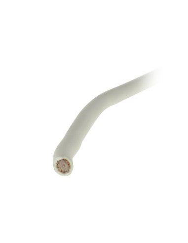 CABLE COAXIAL MICRO RG59 - VÍDEO - ROLLO DE 100 METROS - CUBIERTA COLOR BLANCO - DIÁMETRO EXTERIOR 3.5 MM - BAJAS PÉRDIDAS
