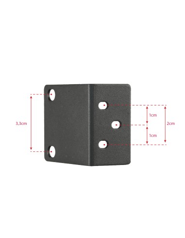 PESTAÑAS PARA ENRACAR - PARA GRABADORES SAFIRE - ALTURA 1U RACK - ORIFICIOS RACK ESTÁNDAR - FABRICADO EN ACERO - TORNILLOS DE FI