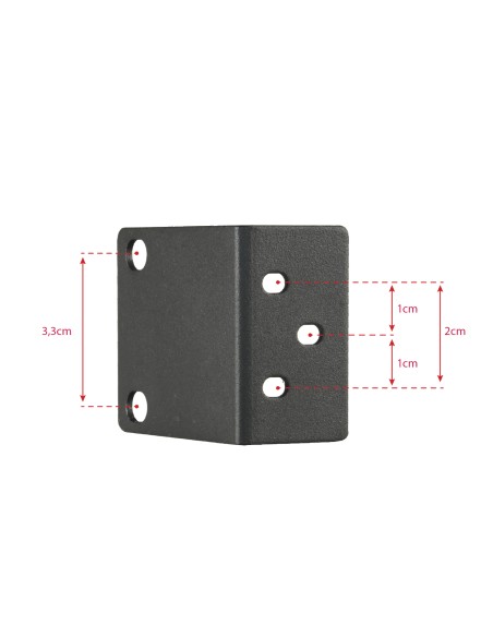 PESTAÑAS PARA ENRACAR - PARA GRABADORES SAFIRE - ALTURA 1U RACK - ORIFICIOS RACK ESTÁNDAR - FABRICADO EN ACERO - TORNILLOS DE FI