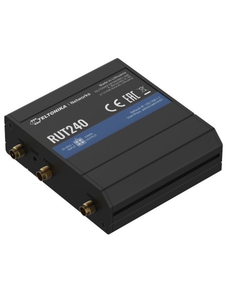 TELTONIKA ROUTER 4G INDUSTRIAL - 2 PUERTOS ETHERNET RJ45 FAST ETHERNET - 4G (LTE) CAT 4 HASTA 150MBPS - 1X ENTRADA/SALIDA DIGITA