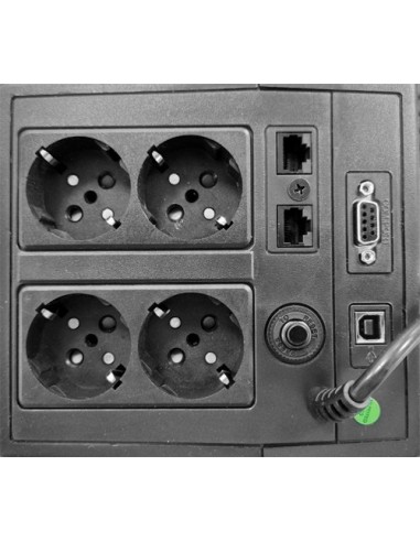 SAI MONOFÁSICO LINE-INTERACTIVE - POTENCIA 1000VA/600W - ENTRADA 220~240 VAC /SALIDA 230 VAC - 4 SALIDAS SAI/UPS PROTEGIDAS - TI