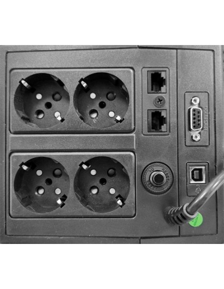 SAI MONOFÁSICO LINE-INTERACTIVE - POTENCIA 1000VA/600W - ENTRADA 220~240 VAC /SALIDA 230 VAC - 4 SALIDAS SAI/UPS PROTEGIDAS - TI