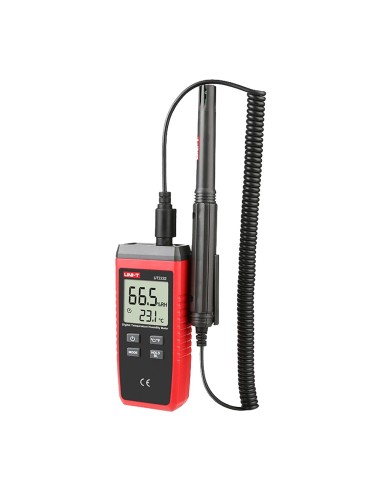 MEDIDOR DE CONDICIONES AMBIENTALES - MEDICIÓN DE TEMPERATURA Y HUMEDAD - DISEÑO LIGERO Y ECONÓMICO CON INTERFAZ INTUITIVA - APAG