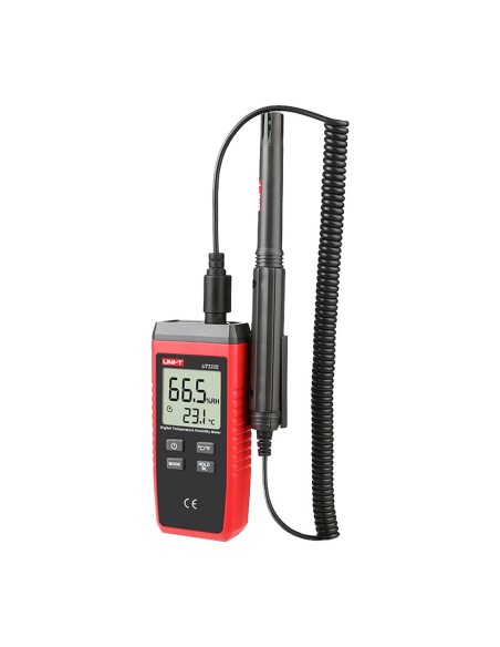 MEDIDOR DE CONDICIONES AMBIENTALES - MEDICIÓN DE TEMPERATURA Y HUMEDAD - DISEÑO LIGERO Y ECONÓMICO CON INTERFAZ INTUITIVA - APAG