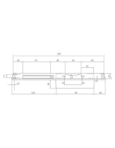 ABREPUERTAS ELÉCTRICO - PARA PUERTA SENCILLA - MODO APERTURA FAIL SAFE (NC) - FUERZA DE RETENCIÓN 500 KG - ALIMENTACIÓN DC 12V -