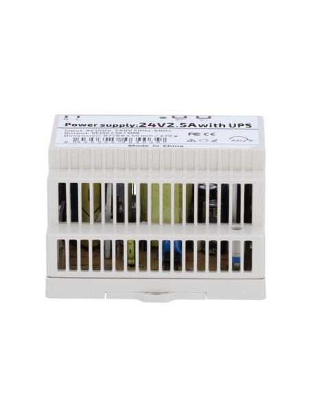 FUENTE DE ALIMENTACIÓN  - SALIDA DC 24 V 2.5 A / 60 W - VOLTAJE ENTRADA AC 100V ~ 240V 50HZ-60HZ -  97 (FO) X 55 (AL) X 88 (AN)