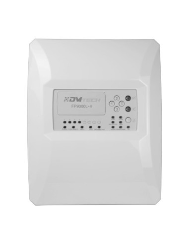 CENTRAL CONVENCIONAL DE 4 ZONAS - 2 SALIDA DE SIRENA - 2 SALIDAS DE ALARMA Y FALLO Y 2 SALIDAS DE RELÉ CONFIGURABLES - SALIDA PA