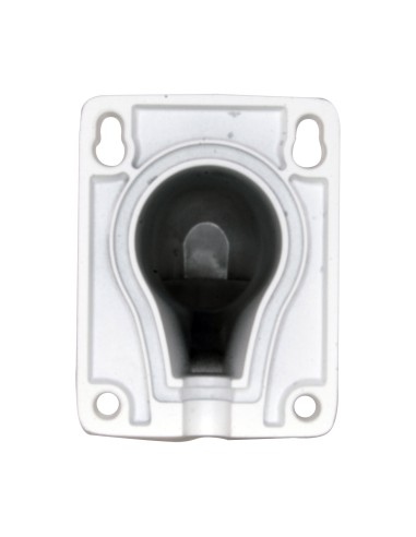 WALL BRACKET - FOR DOME CAMERAS - VALID FOR EXTERIOR USE - WHITE COLOUR - COMPATIBLE WITH HIWATCH HIKVISION - CABLE PASS