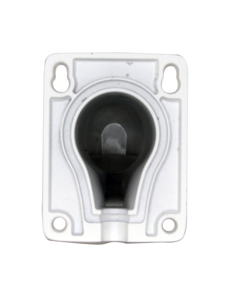 WALL BRACKET - FOR DOME CAMERAS - VALID FOR EXTERIOR USE - WHITE COLOUR - COMPATIBLE WITH HIWATCH HIKVISION - CABLE PASS