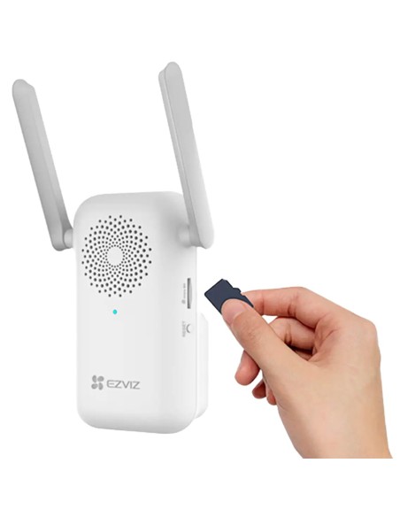 VIDEOTIMBRE WIFI IP EZVIZ - CÁMARA 2MPX / VISIÓN 160º - AUDIO / TIMBRE INTERIOR INCLUIDO - DETECCIÓN PIR DE HUMANOS - MONITORIZA