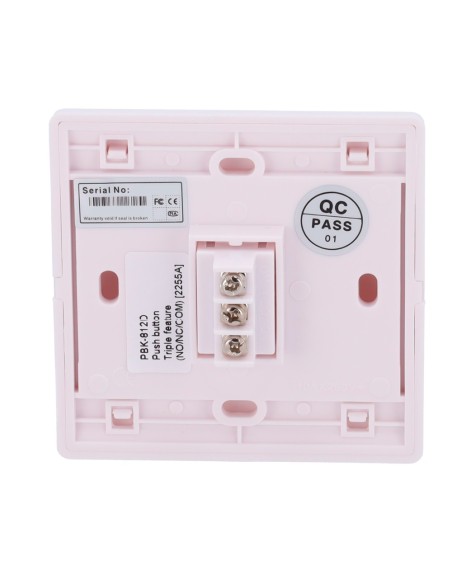 PULSADOR DE LIBERACIÓN DE PUERTA - USO PROFESIONAL - TESTADO 500.000 USOS - NO/NC/COM | EMPOTRADO - MEDIDAS 86 (AL) X 86 (AN) X