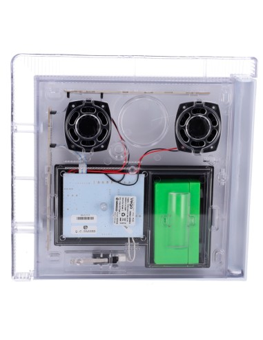 SIRENA PARA EXTERIOR CABLEADA - CERTIFICADO DE GRADO 3 - PRESIÓN SONORA MÁXIMA 112 DBA - FLASH DE 2 BARRAS DE LEDS SEÑALIZACIÓN