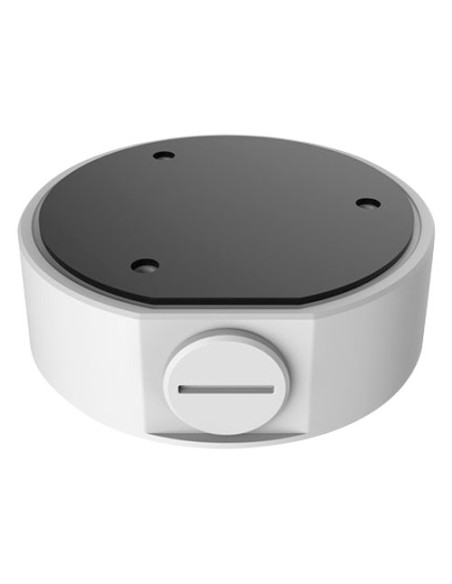 CAJA DE CONEXIONES - PARA CÁMARAS DOMO - APTO PARA USO EXTERIOR - INSTALACIÓN EN TECHO O PARED - PASADOR DE CABLES - COLOR BLANC