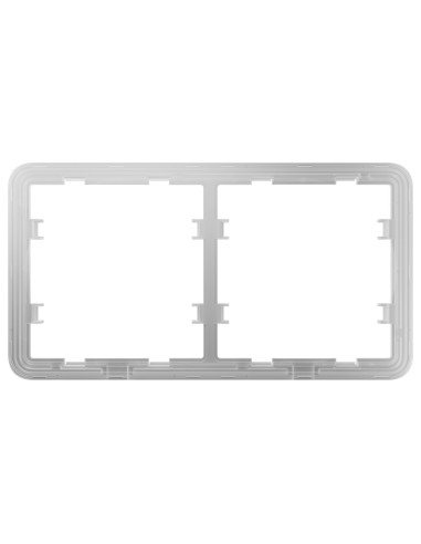 MARCO PARA DOS DISPOSITIVOS - COMPATIBLE CON AJ-SIDEBUTTON O AJ-SIDECOVER - AJAX - LIGHTSWITCH FRAME (2 SEATS)