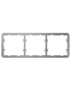 MARCO PARA TRES DISPOSITIVOS - COMPATIBLE CON:  - 2 X AJ-SIDEBUTTON O AJ-SIDECOVER - 1 X AJ-CENTERBUTTON O AJ-CENTERCOVER - AJAX