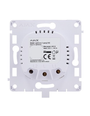 RELÉ PARA INTERRUPTOR DE LUZ INTELIGENTE SIMPLE - INALÁMBRICO 868 MHZ JEWELLER - ALCANCE DE COMUNICACIÓN HASTA 1100 M - ALIMENTA