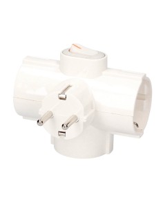 LADRON TRIPLE SALIDA SUCKO CON INTERRUPTOR