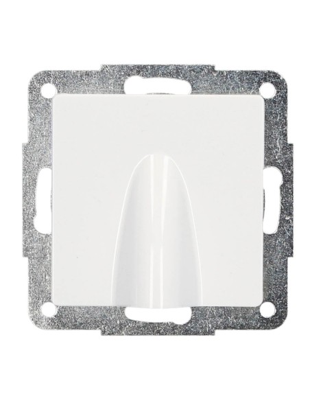 TAPA DE SALIDA DE CABLE PARA EMPOTRAR 56X56MM