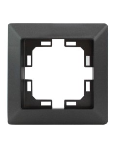 EMBELLECEDOR DE EMPOTRAR PARA 1 MODULO/HUECO GRIS ANTRACITA