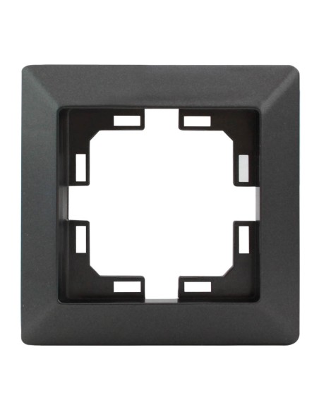 EMBELLECEDOR DE EMPOTRAR PARA 1 MODULO/HUECO GRIS ANTRACITA