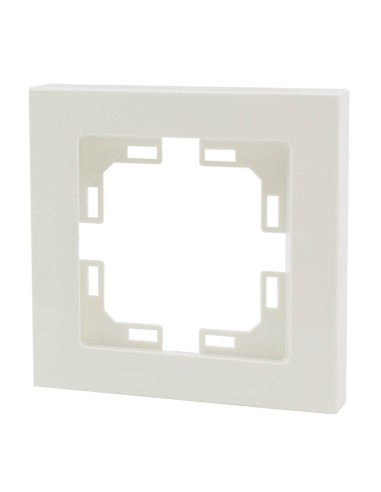 EMBELLECEDOR EMPOTRAR RECTO PARA 1MODULO/HUECO BLANCO